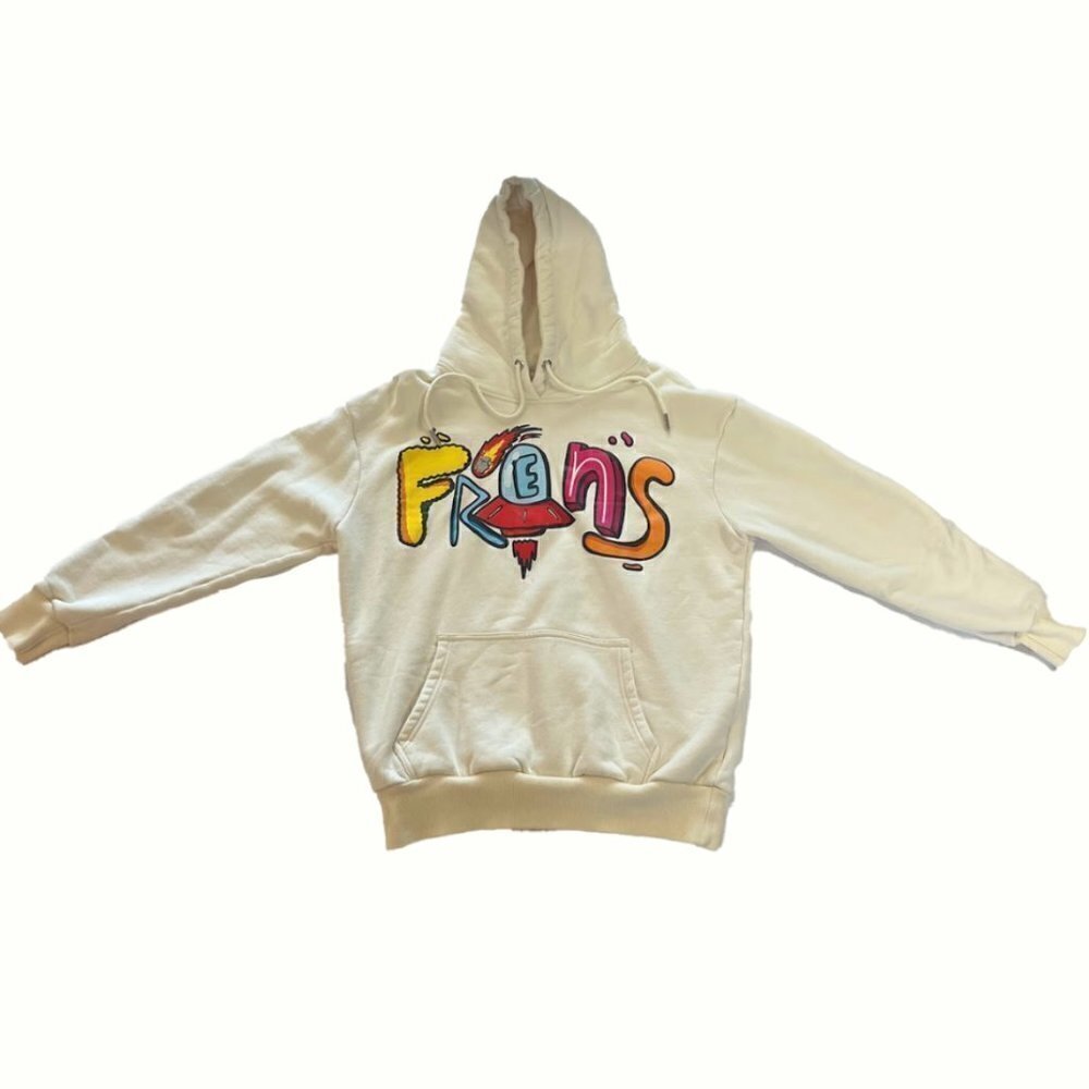 White Alien Frens Hoodie